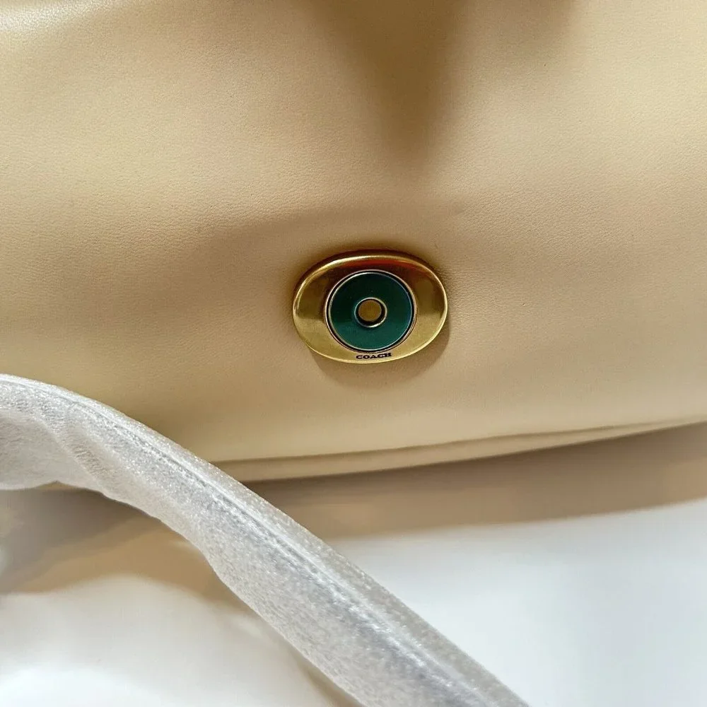 NWT $550 Coach Pillow Tabby 26 Brass Ivory C0772 Shoulder Bag Crossbody - Picture 10 of 11